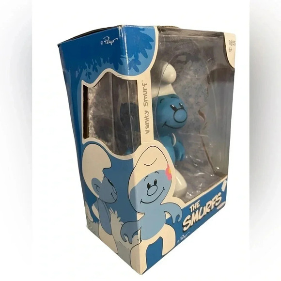 2009 Jakks Pacific Vinyl Vanity Smurf Figure 6” - Picture 5 of 5